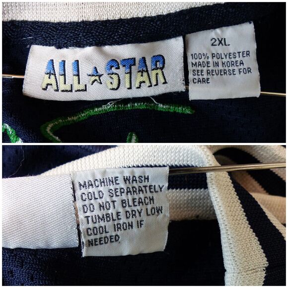 VTG NBA All Star Jersey 2XL Embroidered Autographs Jordan Kobe Lebron Magic Bird - Picture 3 of 16